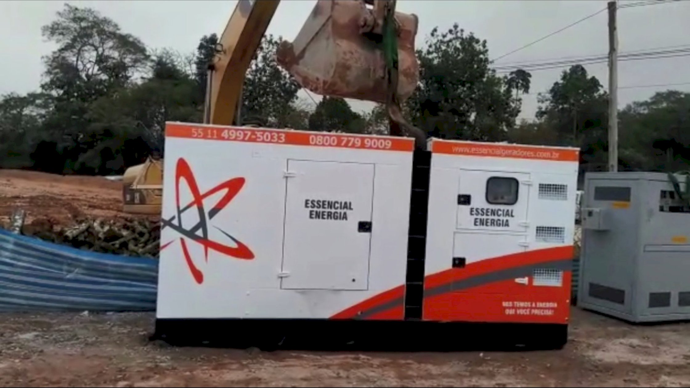 Movimentação de Gerador de Energia em condição adversa